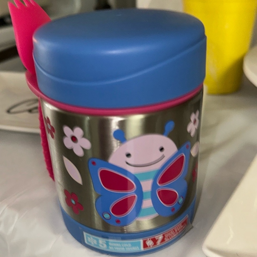 Butterfly thermo with its small spoon. - NEW